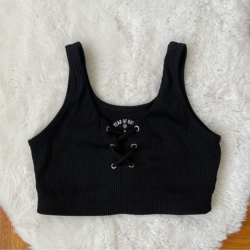 YEAR OF OURS Woman ribbed tank bra size medium - Picture 2 of 6
